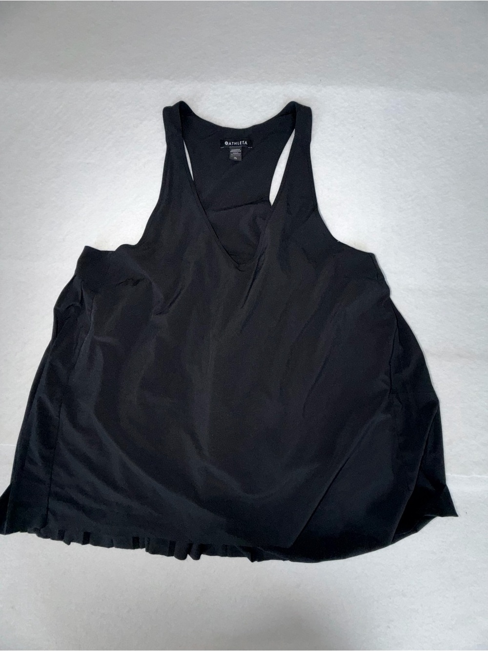 Athleta Swing Forward Black V-Neck Active Tank - Picture 3 of 7